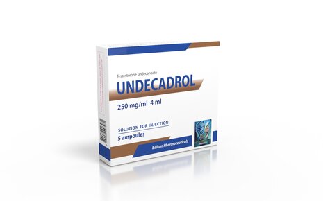 UNDECADROL SOL 250
(TESTOSTERONE UNDECANOTE 250
MG /ML) 5X 4ML AMPULES/PACKAGE ,