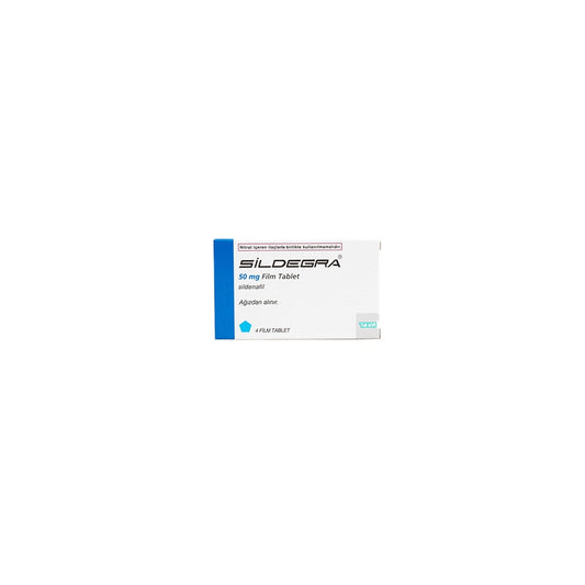 Sildegra
  
Sildegra -Sildenafil -50 MG / pill -4 Tablets Blisters Box