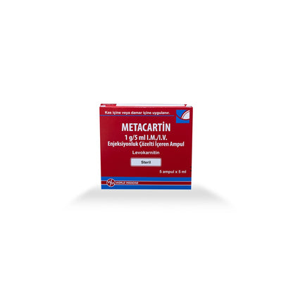 METACARTIN -L CARNITINE -1G / 5ML -5 X 5 ML AMPULE