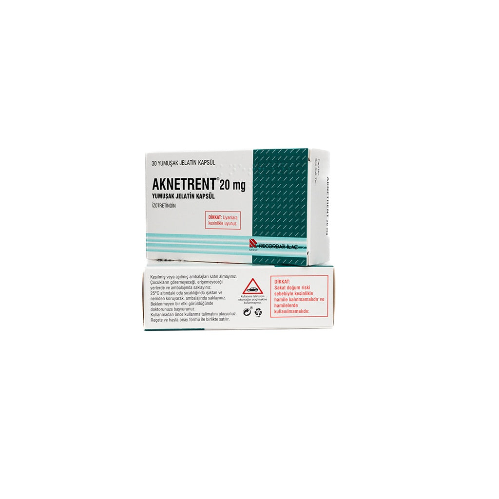 AKNETRENT -IZOTRETINOIN -20 MG / pill -30 Tablets Blisters Box