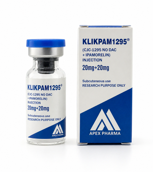 KLIKPAM1295® (CJC-1295 No DAC + Ipamorelin) Injection – 20 mg + 20 mg